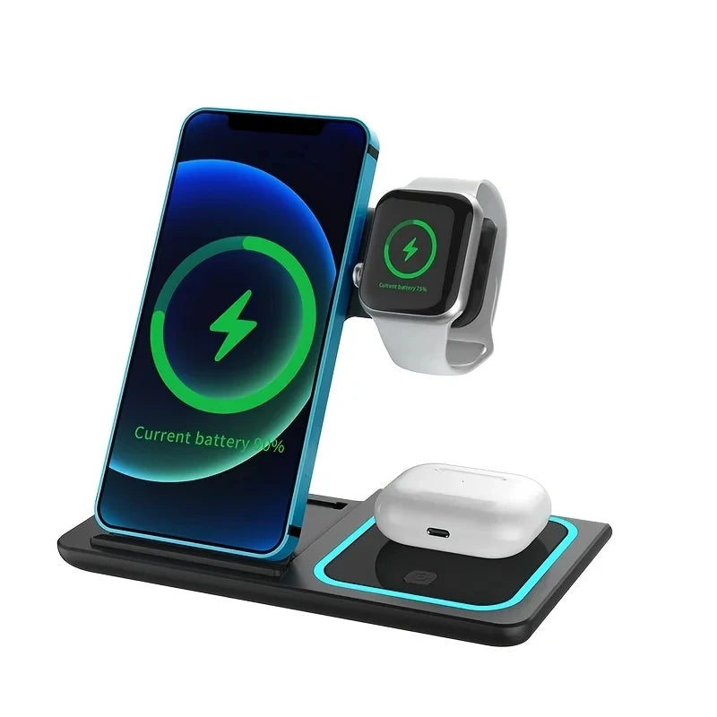 Station de charge 3 en 1 LED