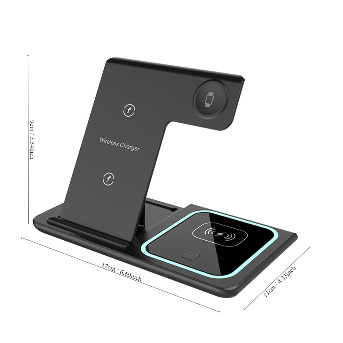 Station de charge 3 en 1 LED