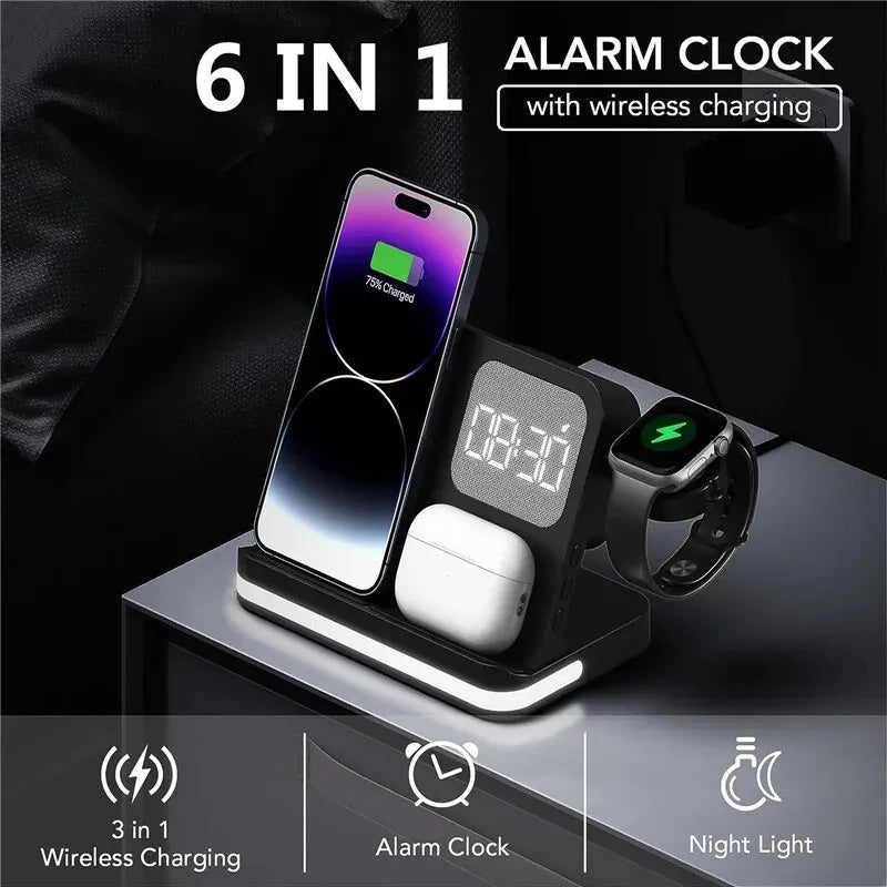 Station de charge Horloge LED