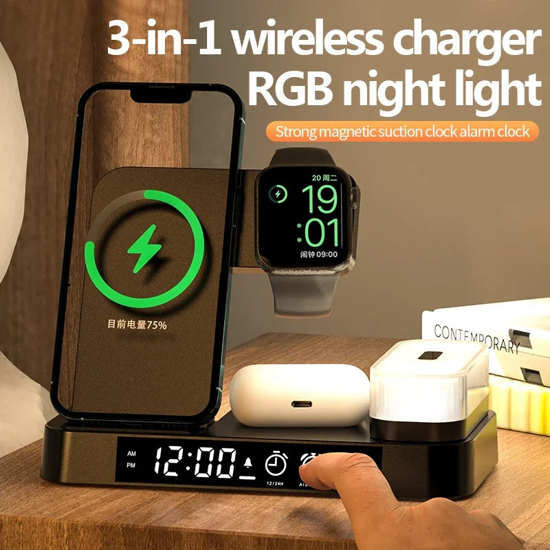Station de charge Alarme/Réveille LED